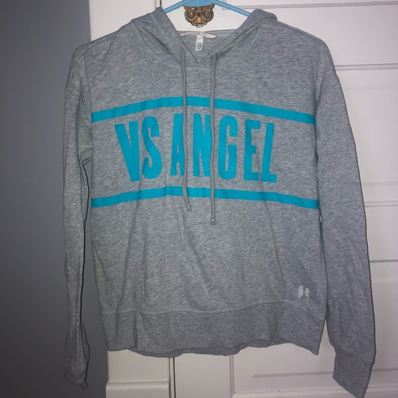 PINK Victoria's Secret Tops - Victoria’s Secret light grey hoodie